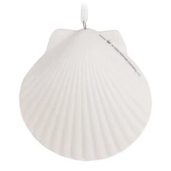 Hallmark A Heart Remembered 2023 Porcelain Ornament -Hallmark Shop A Heart Remembered Seashell Keepsake Ornament 1799QHX3037 06