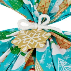 Hallmark Snowmen On Blue And Snowflakes On Red 2-Pack Giant Plastic Christmas Gift Bags -Hallmark Shop Assorted Giant Plastic Christmas Gift Bags 5XGB1452 04