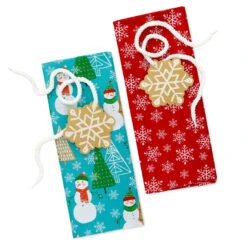 Hallmark Snowmen On Blue And Snowflakes On Red 2-Pack Giant Plastic Christmas Gift Bags -Hallmark Shop Assorted Giant Plastic Christmas Gift Bags 5XGB1452 06