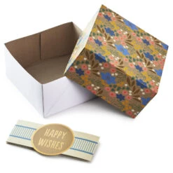 Hallmark 4", 8" And 10" Floral 3-Pack Gift Boxes With Bands -Hallmark Shop Assorted Sizes Floral Gift Boxes With Bands 5EBC1230 03