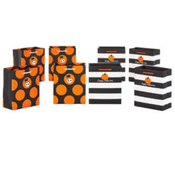 Hallmark 6.5" Assorted 8-Pack Stylish Halloween Small Gift Bags