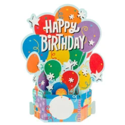 Hallmark Balloon Bouquet Boxed Pop-Up Birthday Cards, Pack Of 8 -Hallmark Shop Balloon Bouquet Boxed Birthday Cards 5STZ1173 03