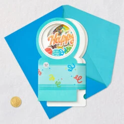 Hallmark All The Happiness Snow Globe Musical 3D Birthday Card With Motion -Hallmark Shop Balloons Snow Globe Musical Motion 3DBirthday Card 1299WDR1212 05