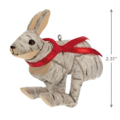 Hallmark Birch Hare Ornament -Hallmark Shop Birch Wood Rabbit Keepsake Ornament 1599QGO2969 03