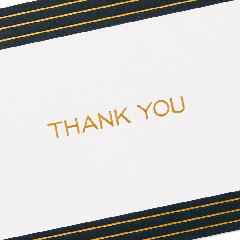 Hallmark Black And Gold Bulk Blank Thank-You Notes, Pack Of 50 6 Hallmark Black And Gold Bulk Blank Thank-You Notes, Pack Of 50 - Image 6