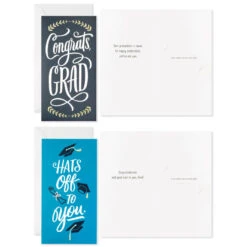 Hallmark Sophisticated Assorted Money Holder Graduation Cards, Pack Of 36 13 Hallmark Sophisticated Assorted Money Holder Graduation Cards, Pack Of 36 -Hallmark Shop Blue Black Money Holder Graduation Cards Assortment 5GEY1002 05
