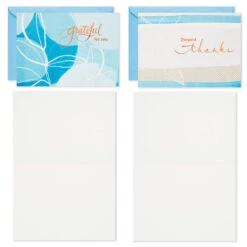 Hallmark Blue Watercolor Assortment Blank Sympathy Thank-You Notes, Pack Of 24 -Hallmark Shop Blue Watercolor Assortment Sympathy ThankYou Notes 5STZ1137 04