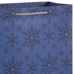 Hallmark Bulk Blue And Gray 18-Pack Holiday Gift Bags, Assorted Sizes And Designs -Hallmark Shop Blue and Gray Holiday Gift Bags Bulk Pack 5XGB1425 04
