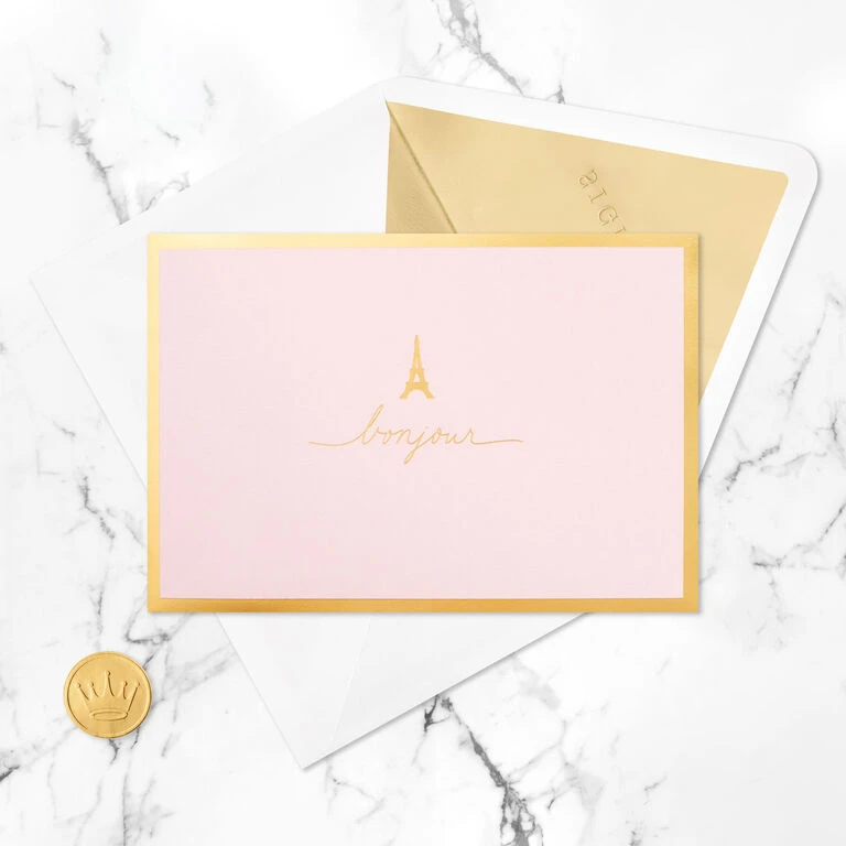 Hallmark Bonjour Eiffel Tower 3D Pop-Up Hello Card 6 Hallmark Bonjour Eiffel Tower 3D Pop-Up Hello Card - Image 6