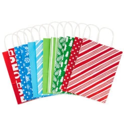 Hallmark 13" Bright Fun 12-Pack Assorted Christmas Gift Bags 13 Hallmark 13" Bright Fun 12-Pack Assorted Christmas Gift Bags -Hallmark Shop Bright Fun 12 Assorted Large Christmas Gift Bags 5XGB2812 04