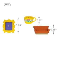 Hallmark Mini Friends Coffee Cup, Frame And Couch Ornaments, Set Of 3 9 Hallmark Mini Friends Coffee Cup, Frame And Couch Ornaments, Set Of 3 -Hallmark Shop Central Perk Mug Couch Frame Keepsake Ornaments 2199QXM9257 03