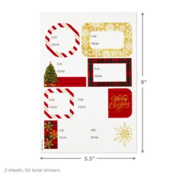 Hallmark Christmas Prints Assorted Flat Wrapping Paper With Gift Tags, 12 Sheets 12 Hallmark Christmas Prints Assorted Flat Wrapping Paper With Gift Tags, 12 Sheets -Hallmark Shop Christmas Prints Assorted Flat Wrapping Paper Tags 5XW2080 05