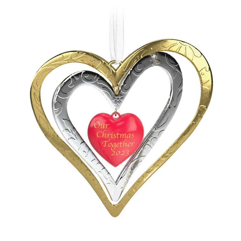 Hallmark Our Christmas Together 2023 Metal Ornament 1 Hallmark Our Christmas Together 2023 Metal Ornament