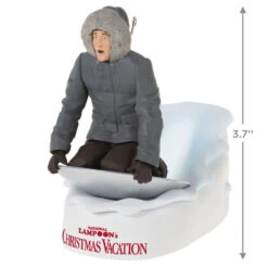 Hallmark National Lampoon's Christmas Vacation™ Don't Try This At Home, Kids! Ornament With Light And Sound -Hallmark Shop Christmas Vacation Clark on Sled Keepsake Ornament 2499QXI6269 03