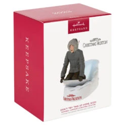 Hallmark National Lampoon's Christmas Vacation™ Don't Try This At Home, Kids! Ornament With Light And Sound -Hallmark Shop Christmas Vacation Clark on Sled Keepsake Ornament 2499QXI6269 04