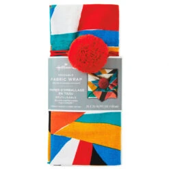 Hallmark 26" Colorful Abstract Fabric Gift Wrap With Elastic Band 11 Hallmark 26" Colorful Abstract Fabric Gift Wrap With Elastic Band -Hallmark Shop Colorful Abstract Fabric Gift Wrap With Elastic Band 1299EJR6379 06