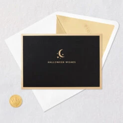 Hallmark Crescent Moon 3-D Pop-Up Halloween Card -Hallmark Shop Crescent Moon and Bats 3D PopUp Halloween Card 1299IEH3001 06