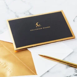 Hallmark Crescent Moon 3-D Pop-Up Halloween Card -Hallmark Shop Crescent Moon and Bats 3D PopUp Halloween Card 1299IEH3001 07