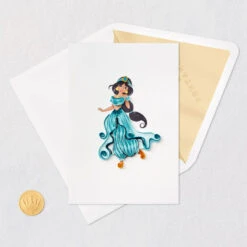 Hallmark Disney Princess Jasmine Magical Day Quilled Paper Handmade Card 12 Hallmark Disney Princess Jasmine Magical Day Quilled Paper Handmade Card -Hallmark Shop Disney Jasmine Quilled Paper Handmade Card for Her 1299LAD2857 05