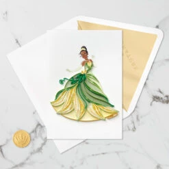Hallmark Disney The Princess And The Frog Tiana Happy Wish Quilled Paper Handmade Card 12 Hallmark Disney The Princess And The Frog Tiana Happy Wish Quilled Paper Handmade Card -Hallmark Shop Disney Princess and the Frog Tiana Quilled Paper Card 1299LAD2855 05
