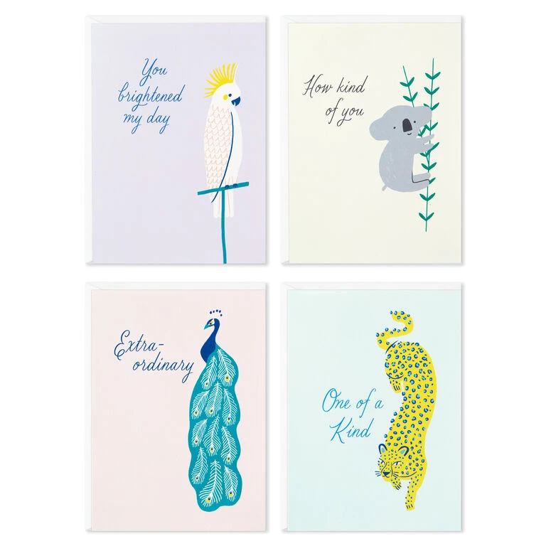 Hallmark Exotic Animals Assorted Blank Thank-You Notes, Pack Of 48 2 Hallmark Exotic Animals Assorted Blank Thank-You Notes, Pack Of 48 - Image 2