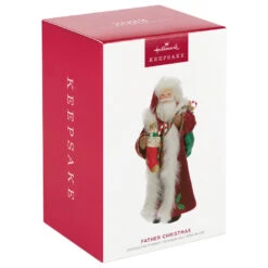 Hallmark Father Christmas Ornament -Hallmark Shop Father Christmas With Toy Bag Keepsake Ornament 2499QXR8137 04