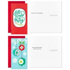 Hallmark Colorful And Casual Money-Holder Boxed Christmas Cards Assortment, Pack Of 36 -Hallmark Shop Festive Assorted MoneyHolder Boxed Christmas Cards 5CZE2139 04