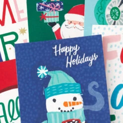 Hallmark Colorful And Casual Money-Holder Boxed Christmas Cards Assortment, Pack Of 36 -Hallmark Shop Festive Assorted MoneyHolder Boxed Christmas Cards 5CZE2139 06