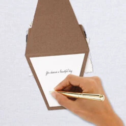 Hallmark Flower Bouquet Beautiful Day Birthday Card -Hallmark Shop Floral Bouquet Displayable Birthday Card 1299LAD9483 06