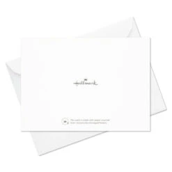 Hallmark Ivory Floral Flat Note Cards In Caddy, Box Of 40 -Hallmark Shop Floral SinglePanel Note Cards With Caddy 3CNT5048 07