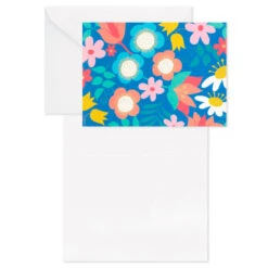 Hallmark Floral And Lettering Bulk Blank Note Cards, Pack Of 50 -Hallmark Shop Floral and Lettering Bulk Blank Note Cards Assortment 1399WTU1087 03