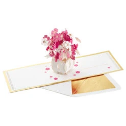 Hallmark Happy Thoughts Flower Bouquet 3D Pop-Up Thinking Of You Card -Hallmark Shop Flower Bouquet 3D PopUp Thinking of You Card 1299LAD9644 04