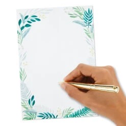 Hallmark Fern Border Stationery Set, 20 Sheets -Hallmark Shop Green Ferns Writing Sheets Stationery Set 1STN1144 04