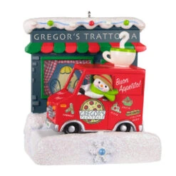 Front Page 8 Hallmark Happy Holiday Parade Collection Gregor's Trattoria Musical Ornament With Light