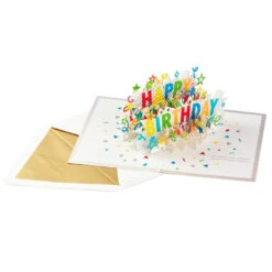 Front Page 40 Front Page -Hallmark Shop Happy Birthday Cake 3D PopUp Birthday Card 1299LAD8650 02