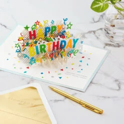 Hallmark Happy Birthday Cake 3D Pop-Up Birthday Card 13 Hallmark Happy Birthday Cake 3D Pop-Up Birthday Card -Hallmark Shop Happy Birthday Cake 3D PopUp Birthday Card 1299LAD8650 06