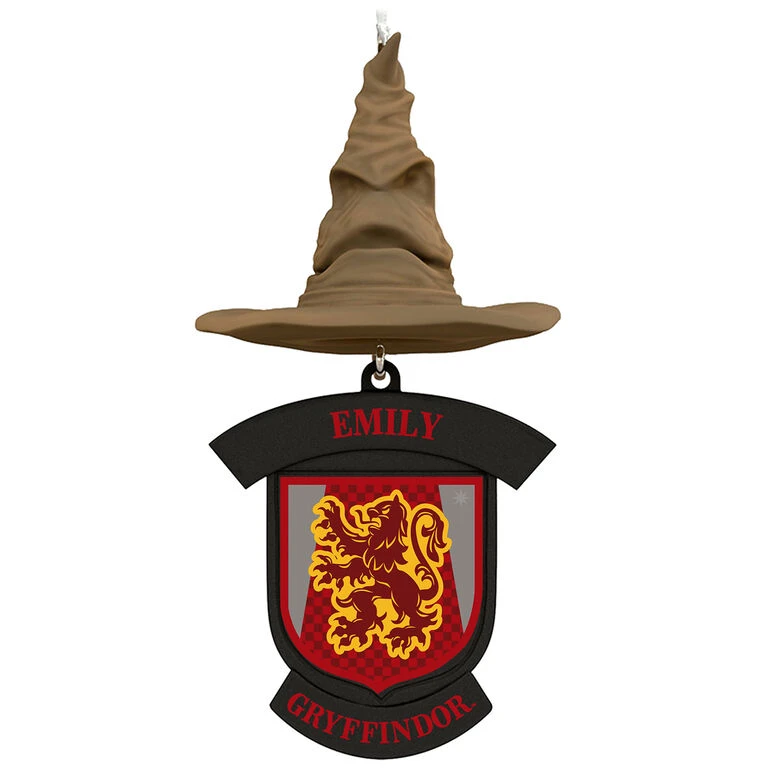 Harry Potter™ Sorting Hat Personalized Text Ornament, Gryffindor™ 1 Harry Potter™ Sorting Hat Personalized Text Ornament, Gryffindor™