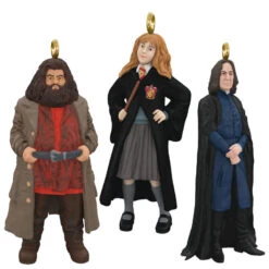 Front Page 14 Hallmark Mini Harry Potter™ Hermione™, Hagrid™ And Snape™ Metal Ornaments, Set Of 3