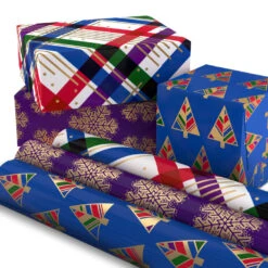 Hallmark Jewel Tones Assorted 3-Pack Christmas Wrapping Paper, 120 Sq. Ft. 10 Hallmark Jewel Tones Assorted 3-Pack Christmas Wrapping Paper, 120 Sq. Ft. -Hallmark Shop Jewel Tones Christmas Wrapping Paper Set 5JXW1251 03