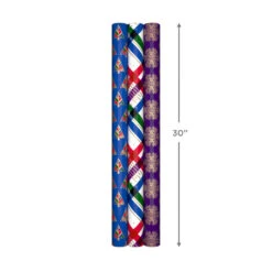 Hallmark Jewel Tones Assorted 3-Pack Christmas Wrapping Paper, 120 Sq. Ft. 15 Hallmark Jewel Tones Assorted 3-Pack Christmas Wrapping Paper, 120 Sq. Ft. -Hallmark Shop Jewel Tones Christmas Wrapping Paper Set 5JXW1251 08