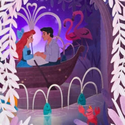 Hallmark Disney The Little Mermaid 3D Pop-Up Musical Valentine's Day Card With Light -Hallmark Shop Kiss the Girl PopUp Music Light Valentines Day Card 1099VAY9992 04