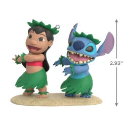 Hallmark Disney Lilo & Stitch Ohana Means Family Ornament -Hallmark Shop Lilo Stitch in Hula Skirts Keepsake Ornament 2199QXD6597 03