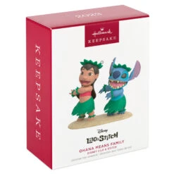 Hallmark Disney Lilo & Stitch Ohana Means Family Ornament -Hallmark Shop Lilo Stitch in Hula Skirts Keepsake Ornament 2199QXD6597 04