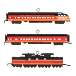 Hallmark Mini Lionel® Milwaukee Road EP-2 Passenger Ornaments, Set Of 3 -Hallmark Shop Lionel Trains Milwaukee Road Cars Keepsake Ornaments 2299QXM9287 06