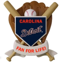 MLB Baseball Personalized Ornament, Tigers™ 8 MLB Baseball Personalized Ornament, Tigers™ -Hallmark Shop MLB Baseball Personalized Ornament Tigers 2499QHE1913B103 03