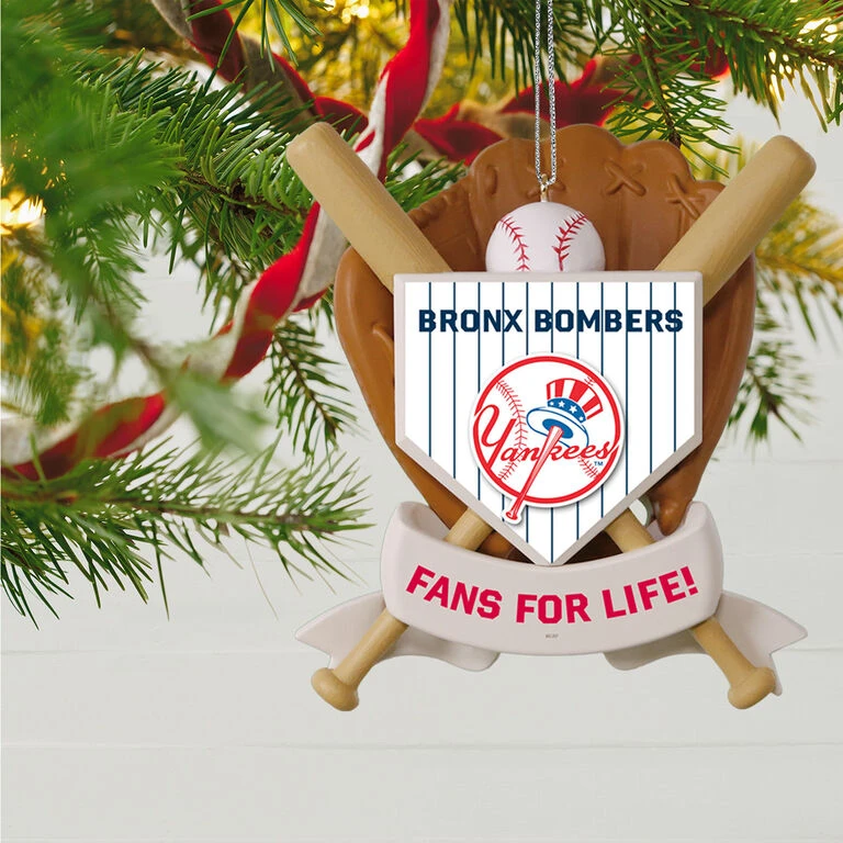MLB Baseball Personalized Ornament, Yankees™ 2 MLB Baseball Personalized Ornament, Yankees™ - Image 2