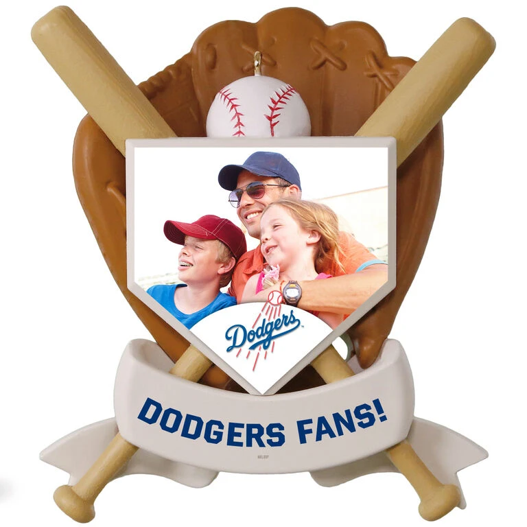 MLB Baseball Personalized Photo Ornament, Dodgers™ 1 MLB Baseball Personalized Photo Ornament, Dodgers™