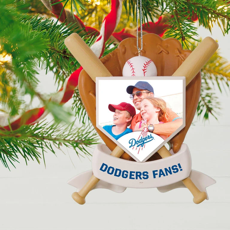 MLB Baseball Personalized Photo Ornament, Dodgers™ 2 MLB Baseball Personalized Photo Ornament, Dodgers™ - Image 2
