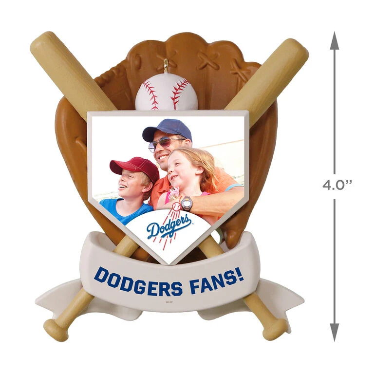 MLB Baseball Personalized Photo Ornament, Dodgers™ 4 MLB Baseball Personalized Photo Ornament, Dodgers™ - Image 4