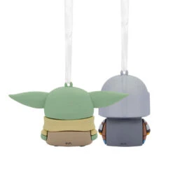 Better Together Star Wars: The Mandalorian™ And Grogu™ Magnetic Hallmark Ornaments, Set Of 2 -Hallmark Shop Mandalorian and Grogu Christmas Ornaments 3HCM2401 06